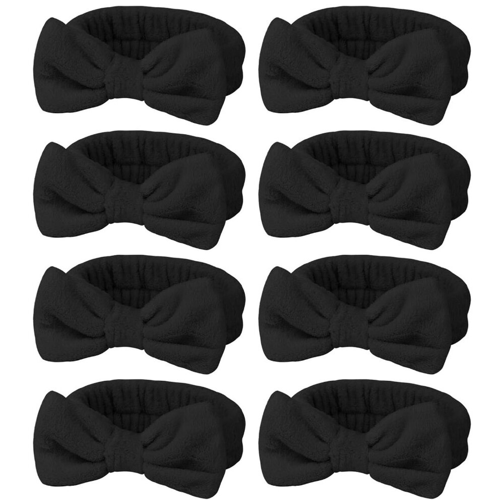 Spa Makeup Headband 8 Packs Skincare Headband for Washing Spa Party Favors Gifts